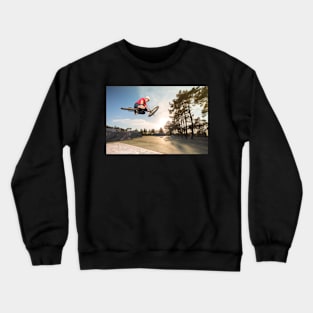 BMX Bike Stunt Table Top Crewneck Sweatshirt